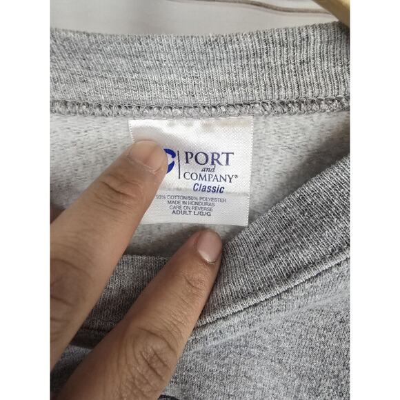 C Port Vintage Oregon Ducks Donald Surfing Crewneck Sweater Sz L #V - Picture 5 of 7